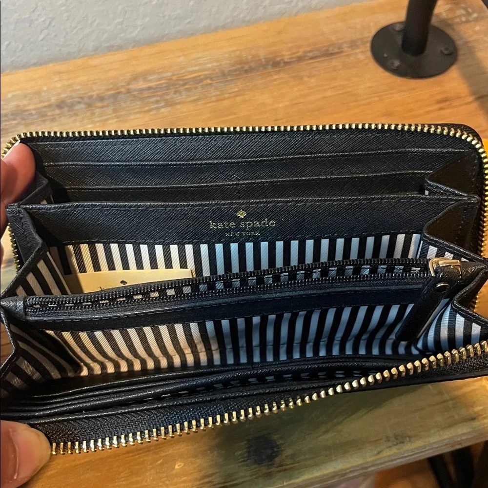 Kate Spade New York Cameron Street Perforated Stacy Zip Around Wallet - Picture 6 of 10